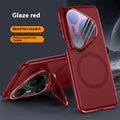 Huawei Pura80 magnetic lens protective case in frosted PC with drop-resistant design