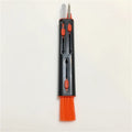 White and red cleaning pen for AirPods Pro with multiple heads including a brush and metal nib.