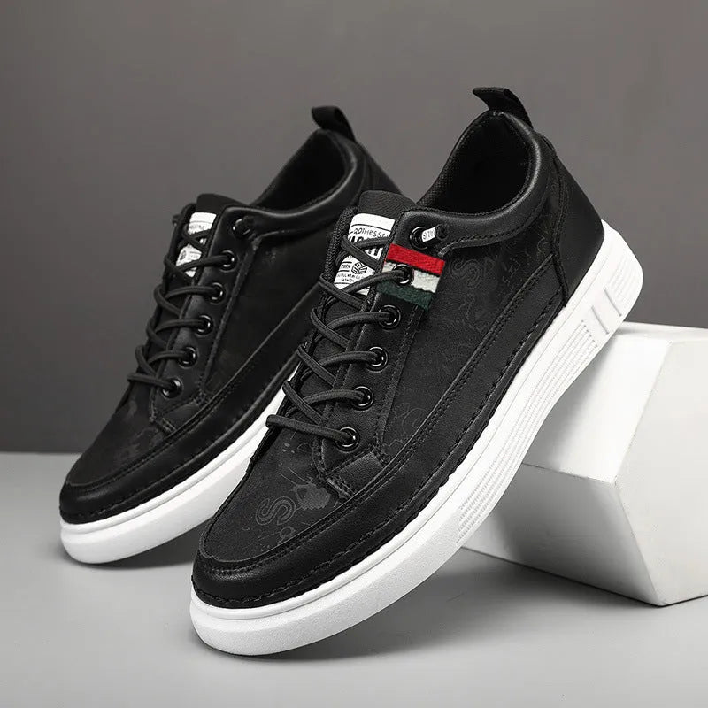 Men's grey high-top canvas bandage sneakers with a round toe on a PVC sole.