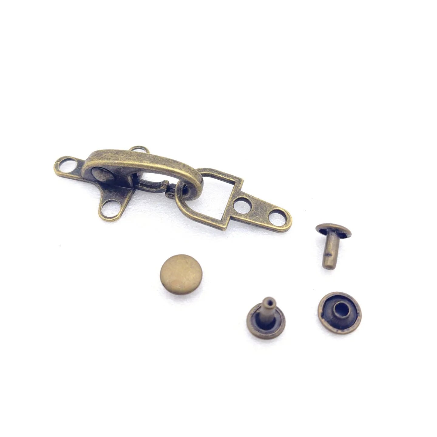 Alloy metal aircraft buckle decoration measuring 5.85cm in bronze gold gun silver finishes
