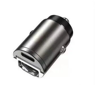 Mini 30W car cigarette lighter charger with compact zinc alloy housing