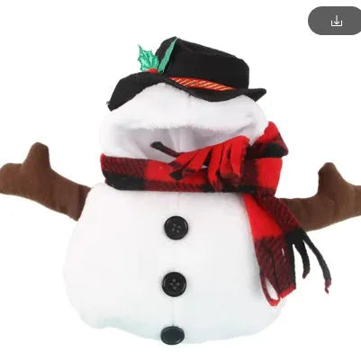 Christmas snowman costume for dogs and cats in polyester fabric with sizes S M L XL