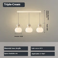 Nordic style pumpkin chandelier with alloy construction for bedroom ceiling mounting
