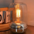 Geometric stereo essential oil lamp 20cm square glass ambience light