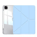 Acrylic transparent tablet protective cover with magnetic bracket and airbag corners for Apple iPad