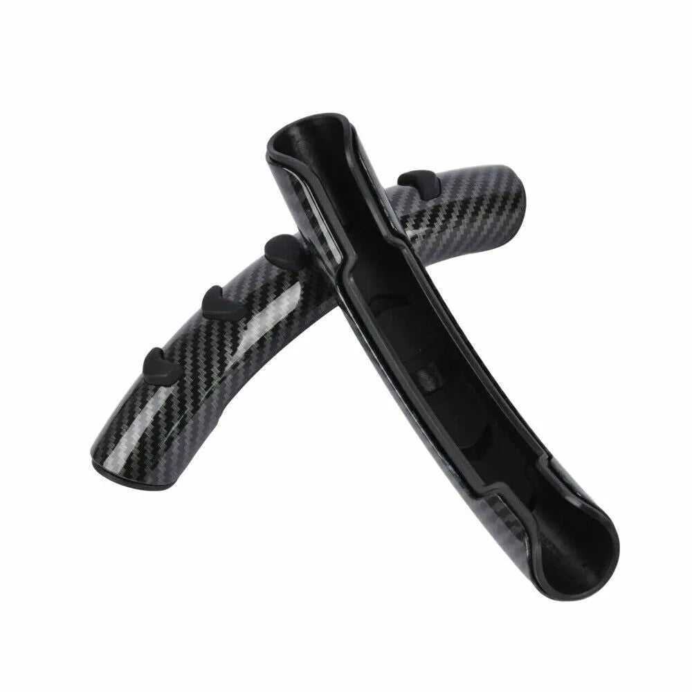Steering wheel anti-skid sleeve in carbon fibre black with 38cm diameter for car models