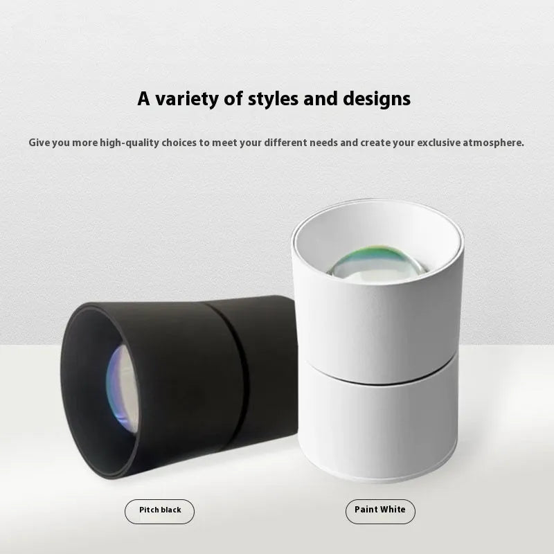 Sunset light wall spotlight with aluminium shell, 220V switch control, open-mounted or embedded 65-80mm fitting