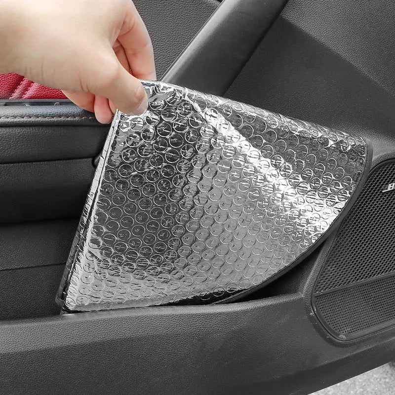 Aluminium foil steering wheel sunshade cover with brand LOGO pattern for general vehicle models