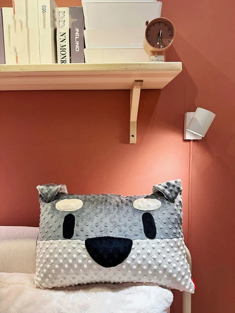 West Highland puppy decorative cushion measuring 50x35x18cm with blended fabric cover and pp cotton filling