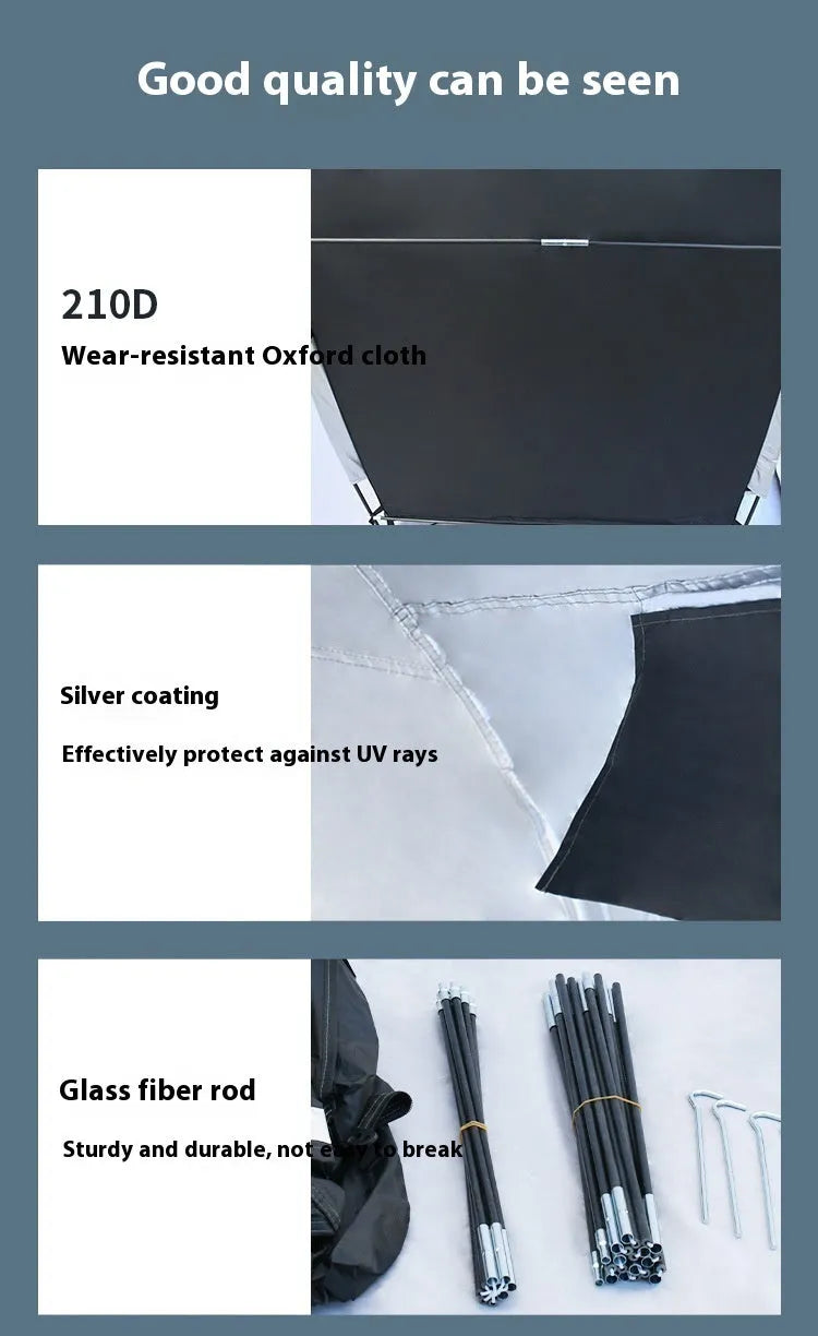 Black outdoor bicycle storage tent showing roof-style design suitable for 2-3 bicycles