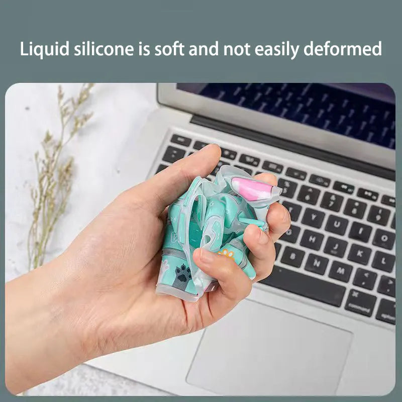 Colourful TPU keyboard protective film for a 13.3-inch Apple MacBook laptop, showing Mr Cat design option.