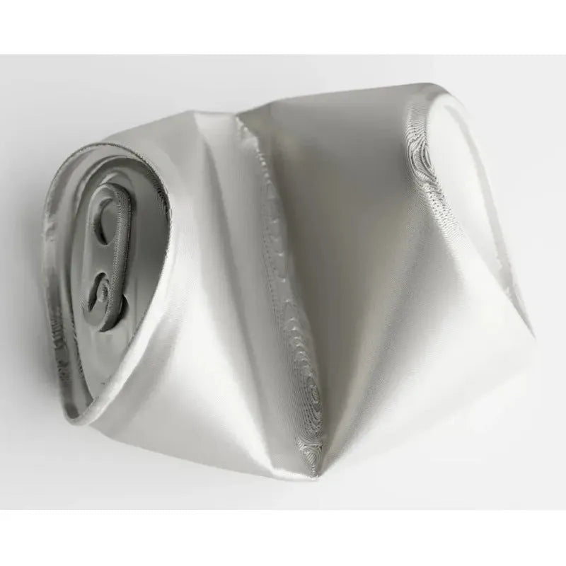 Silver soda can-shaped 3D-printed PLA mobile phone holder desk ornament for party gifting
