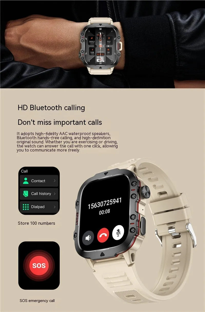 QX11 Smart Bluetooth Watch in black with zinc alloy case and TFT screen for health monitoring