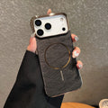 Electroplating frameless magnetic phone case for iPhone 17 in five colour options