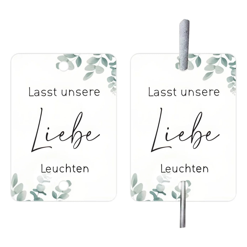 G45 style decorative labels set with 50 white card paper sheets for event decorations