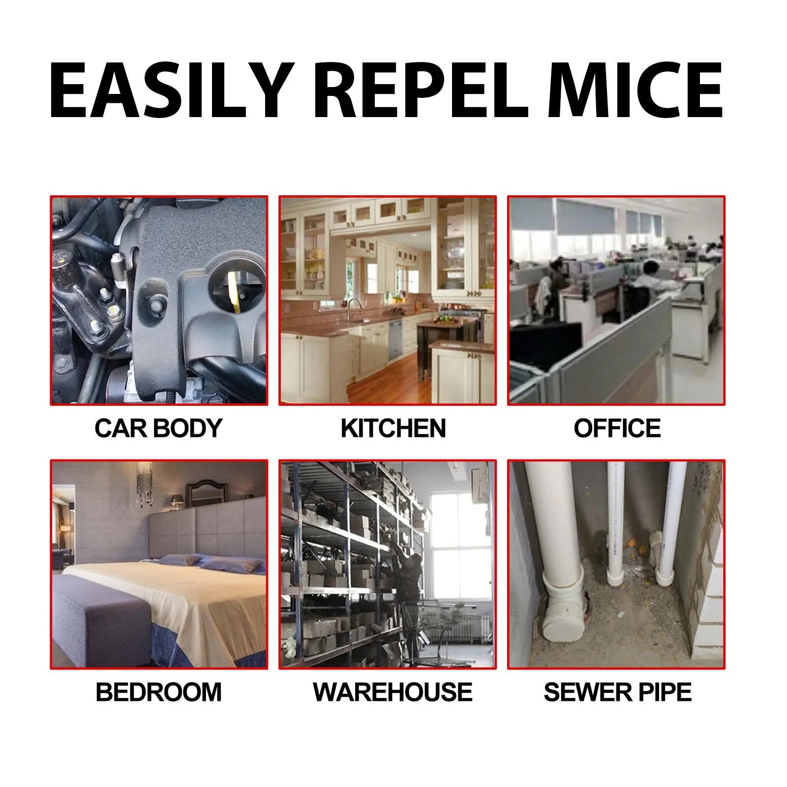 60ml bottle of natural rat repellent spray with essential oils for outdoor, home and car use.