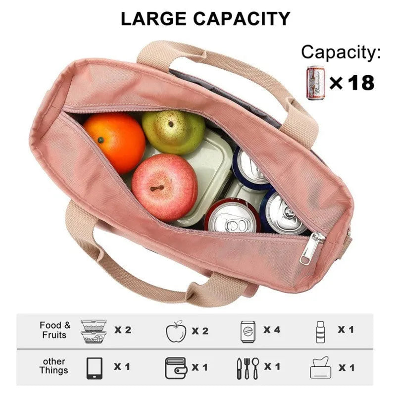 Insulated picnic bag with removable shoulder strap and side pocket in cube design
