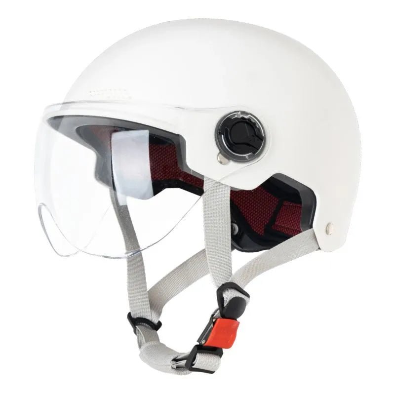 3C certified polypropylene electric motorcycle helmet with sun protection visor in multiple colour options