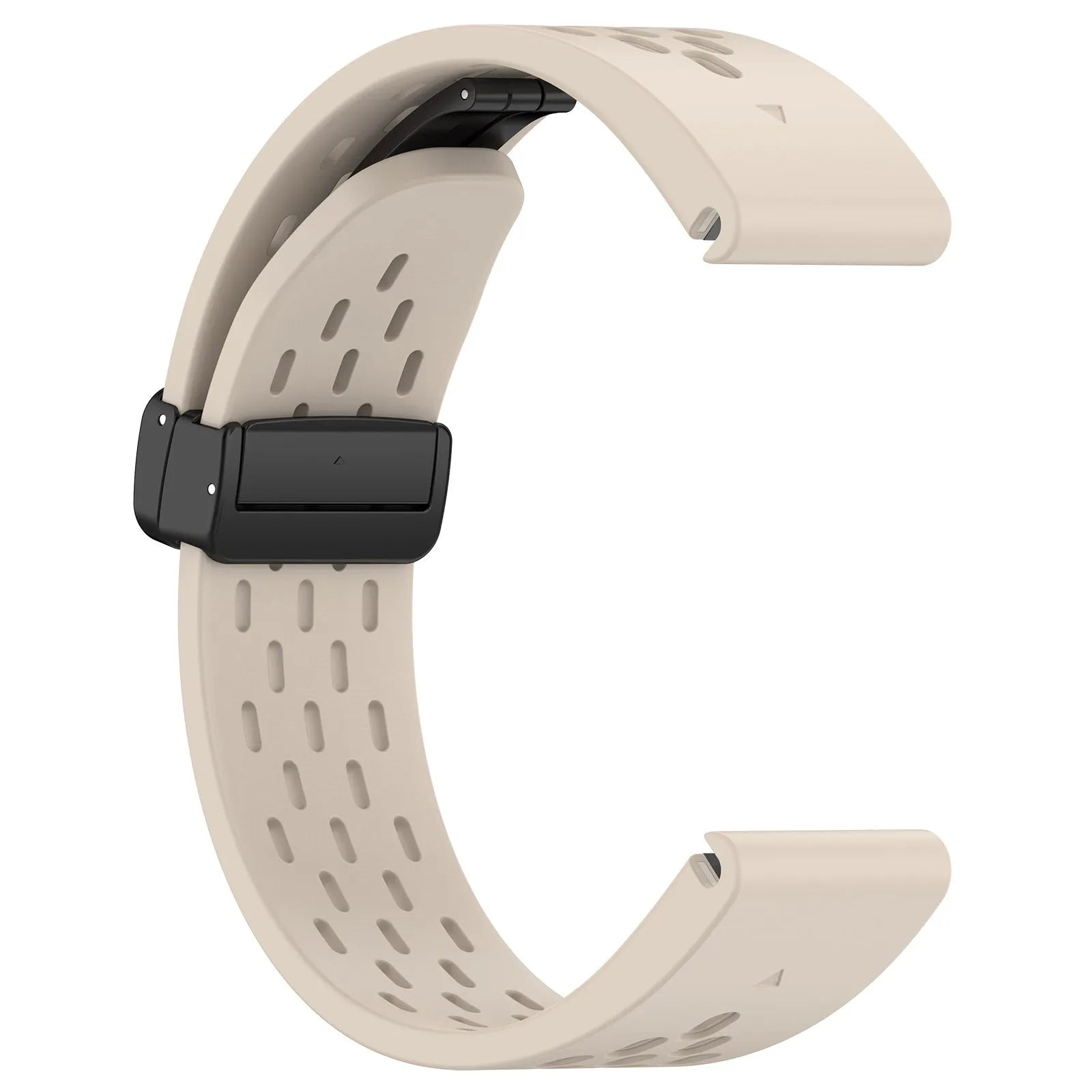 Fenix8 quick-release silicone watch strap in multiple colours showing porous texture and tool-free mechanism