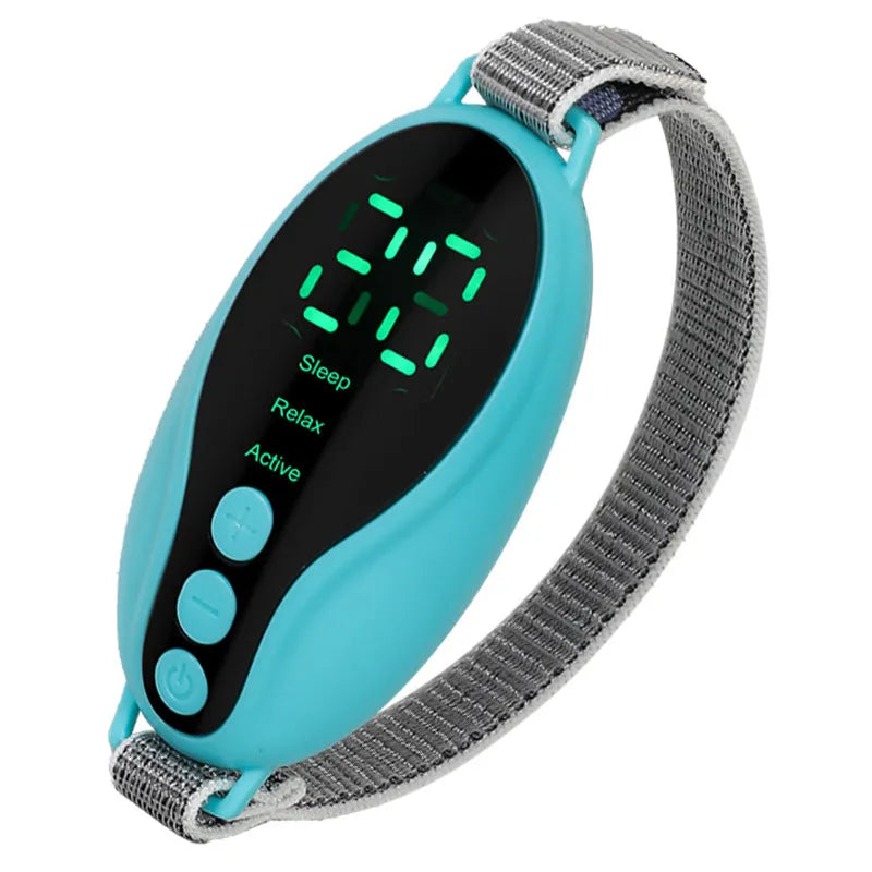 White or blue USB-powered intelligent sleeping aid instrument with compact design