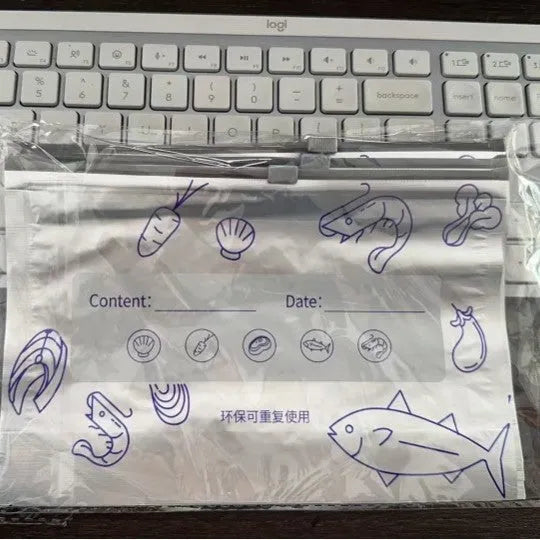 Aluminium foil sealed bags in three sizes with heat resistance from minus 60 to 100 degrees Celsius