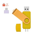 2 in 1 Android mobile phone USB flash drive with USB 2.0 interface and plastic shell, shown with adapter