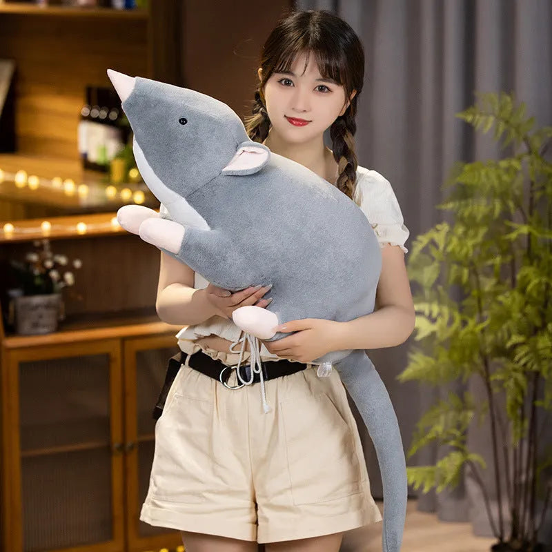 Cartoon mouse plush toy doll in 32cm, 50cm, and 100cm sizes.