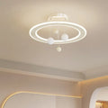 Modern children's bedroom chandelier ceiling light with adjustable 220V dimming in white or pink light options