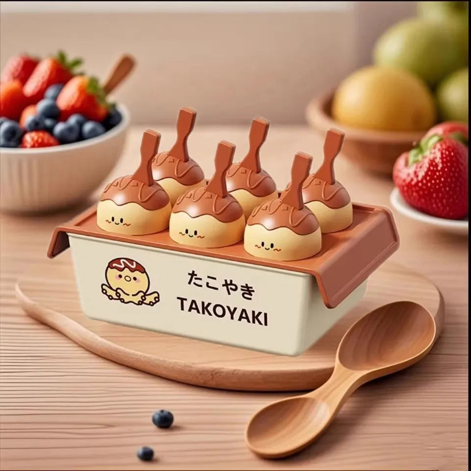 Plastic octopus ball ice cream mould with modern design for making uniform frozen dessert portions