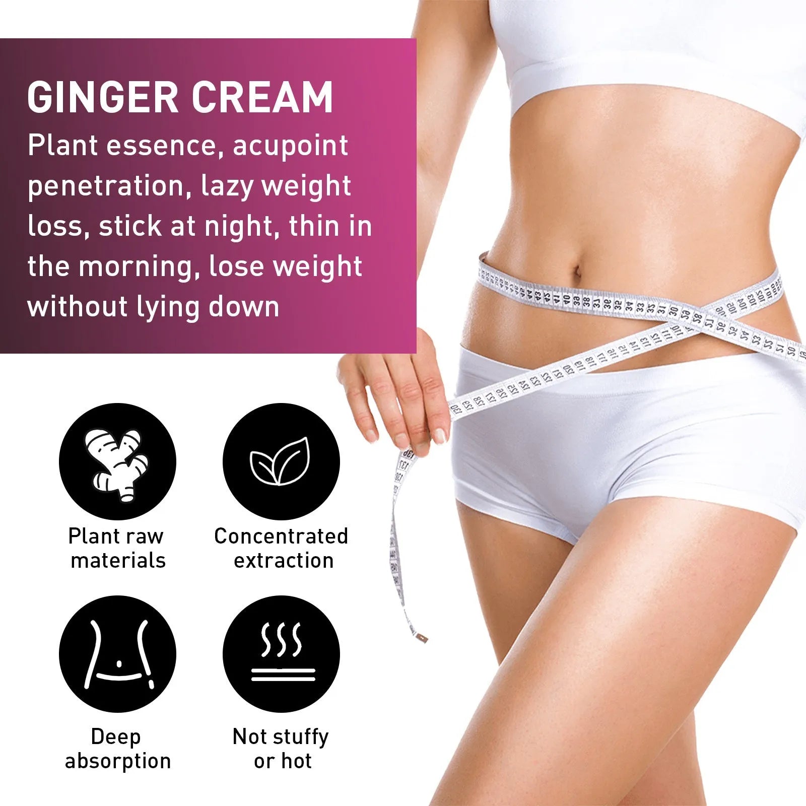15g tube of body tightening cream with olive oil and hyaluronic acid for thigh slimming