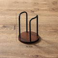 Wooden paper cup holder with puller in black, gold, or silver, single or double cup position