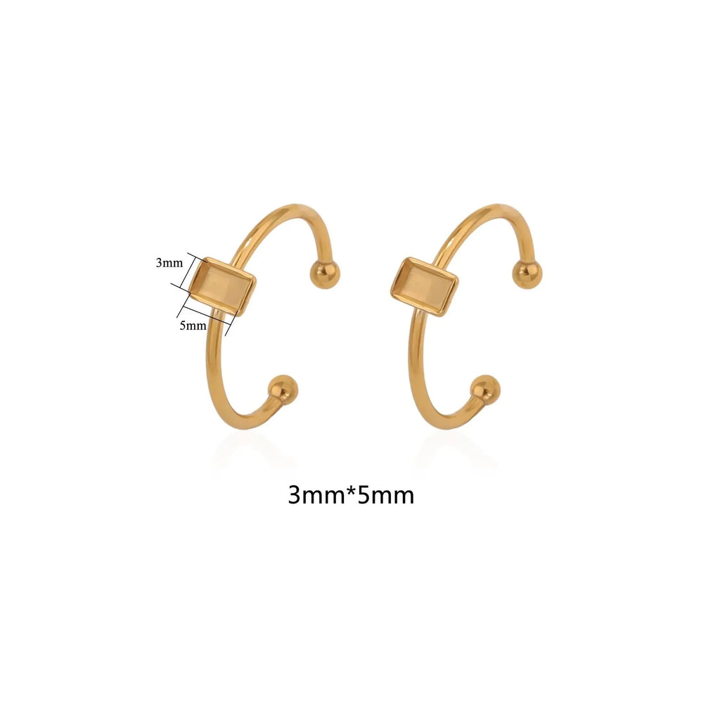 Golden electroplated stainless steel DIY ring setting with totem pattern in medium size