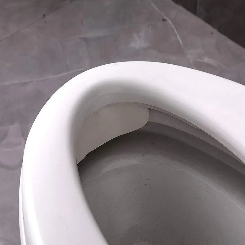 White PVC toilet training urine blocking board with 25cm diameter for children's splash prevention