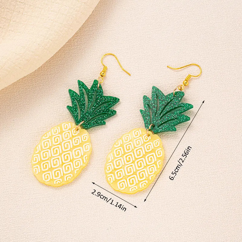 Drop-shaped acrylic earrings with alloy hook in five colour options, measuring 3cm length with 1.5cm maximum width