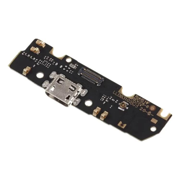 Moto E5 tail plug small board measuring 5cm by 3cm with tool for installation