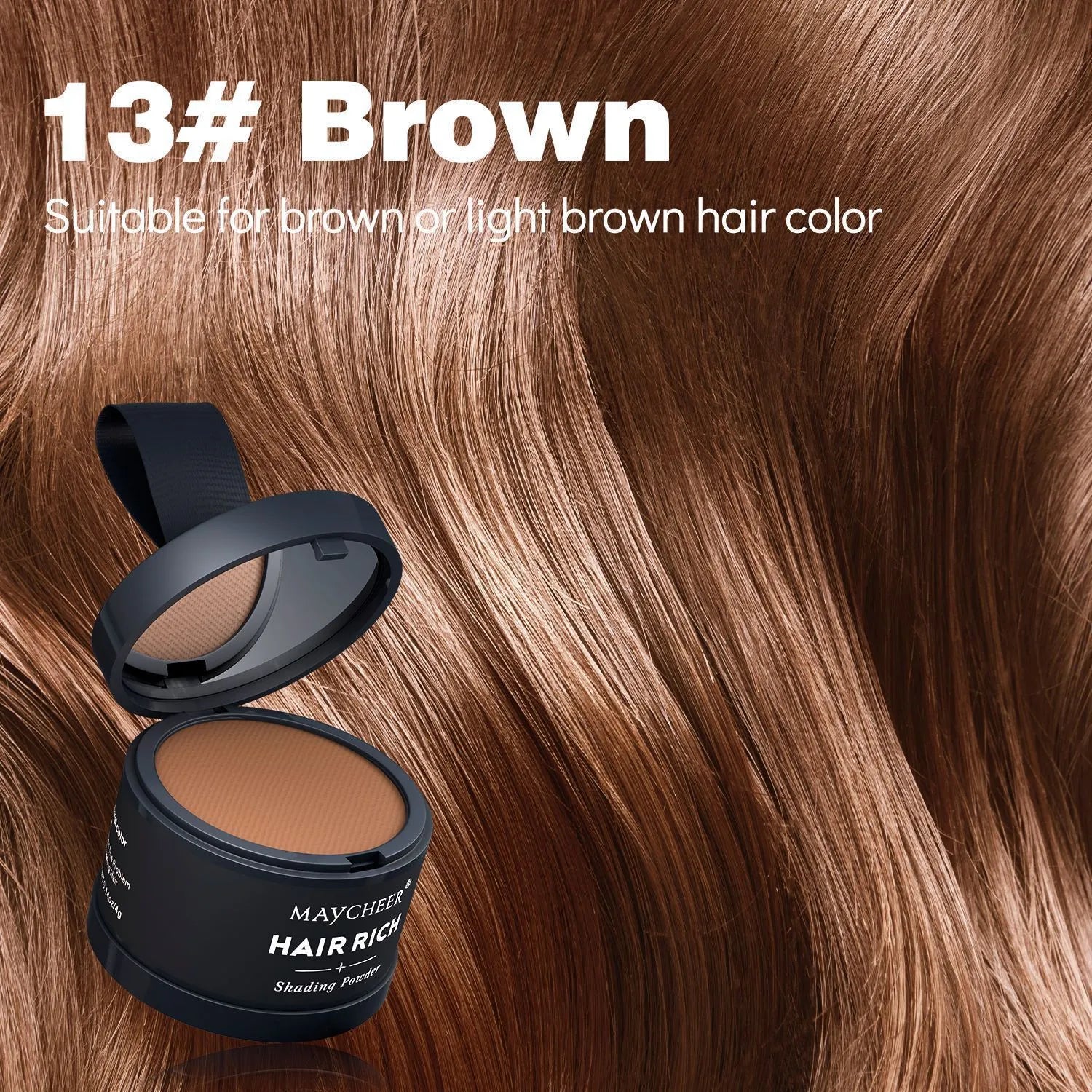 Plastic compact of waterproof hairline sculpting contour powder in one of 30 style colour options.