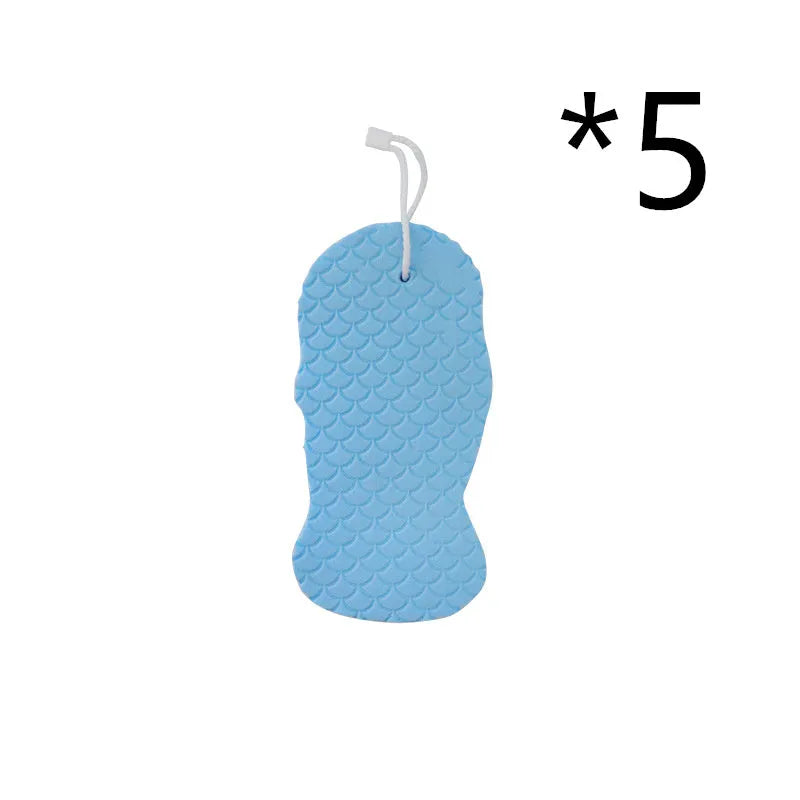 3D fish scale pattern bath sponge exfoliating ball in assorted colours