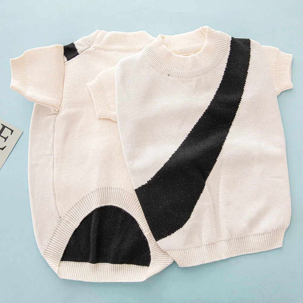 Corgi Poodle wool dog sweater in casual style, available in six colours and sizes for warmth