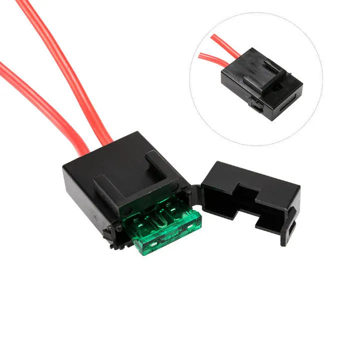 Black off-road LED spotlight wiring harness kit with switch and 2-metre cable.