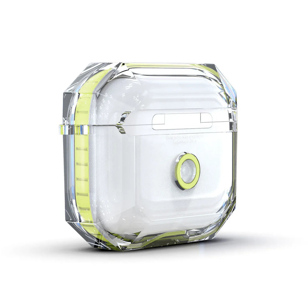 Transparent TPU silicone headphone protection case for AirPods 3rd Generation, 6.7 x 2.7 x 5cm, in black, red, white, green, purple, yellow, pink, and rose red.