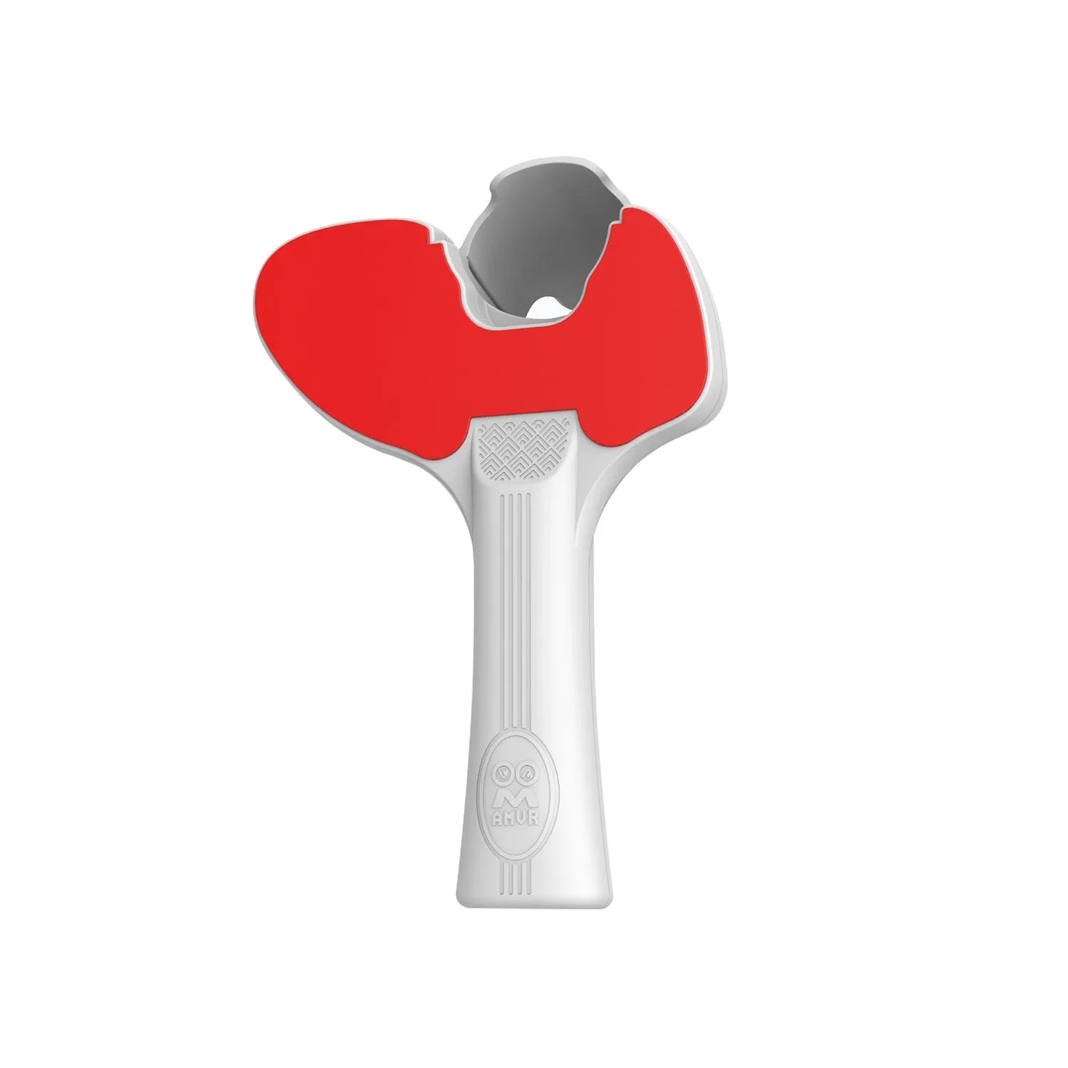 Red and blue plastic silicone handle grip for Pico 4 VR controller, shown as a table tennis racket accessory.