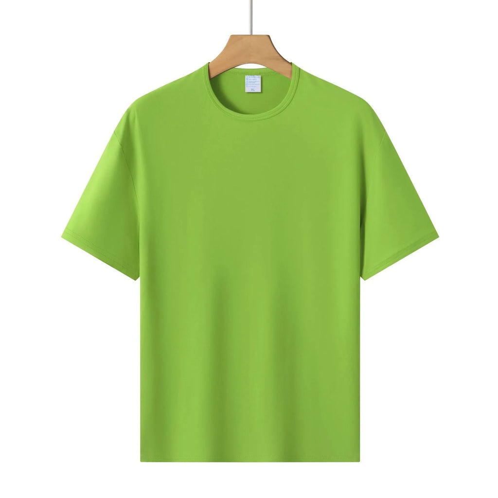 Modal colour short-sleeved T-shirt in loose pullover style for youth sports meetings