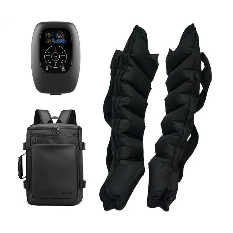Air pressure massage pad with remote control for legs, arms, and waist