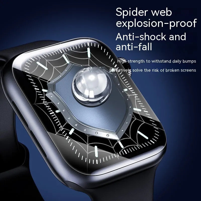 HD Water Coagulation Watch Protective Film TPU screen protector in sizes 40mm to 49mm with Kraft Paper Packaging