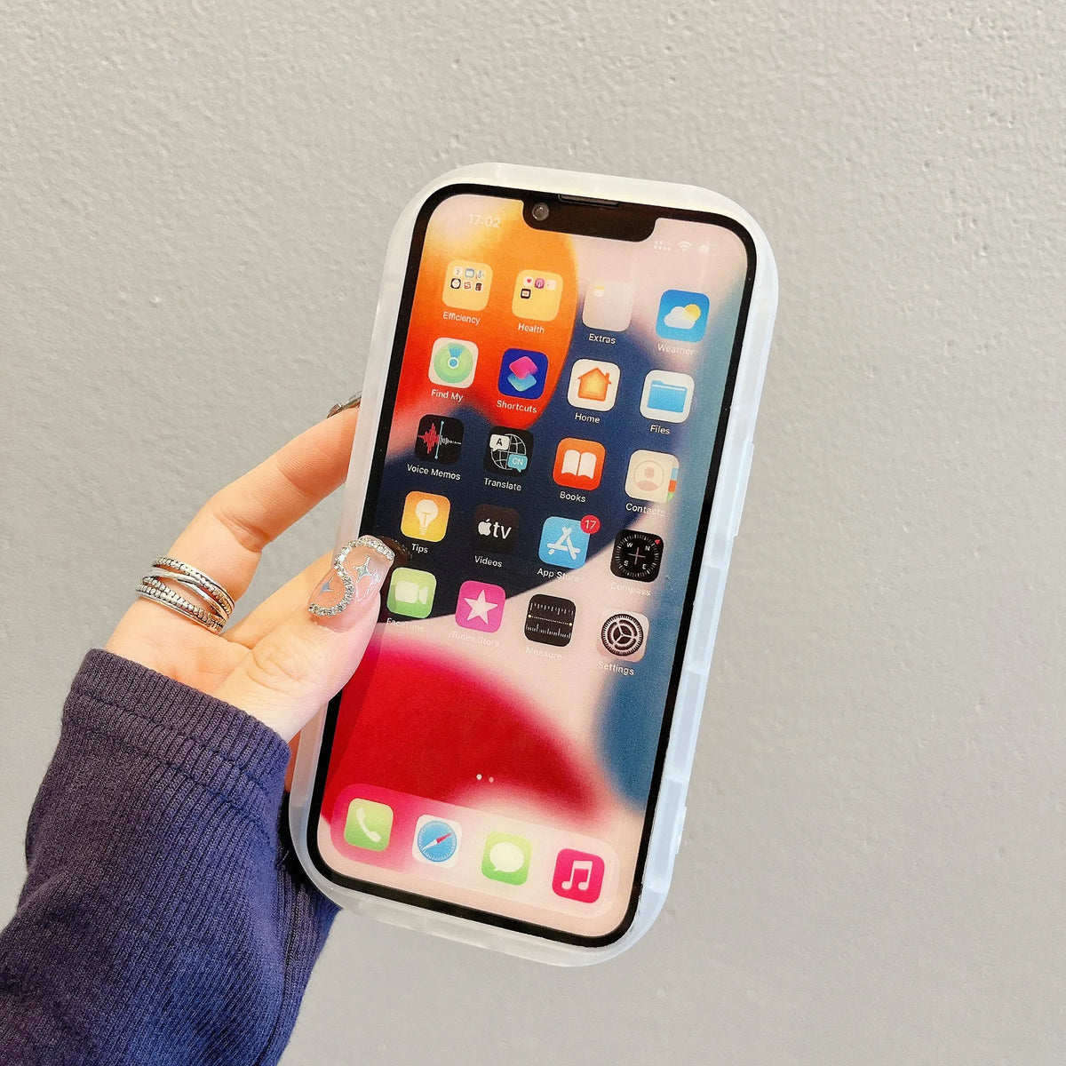 Blooming Colour XINGX Bracket Phone Case with anti-fall TPU cover for iPhone models
