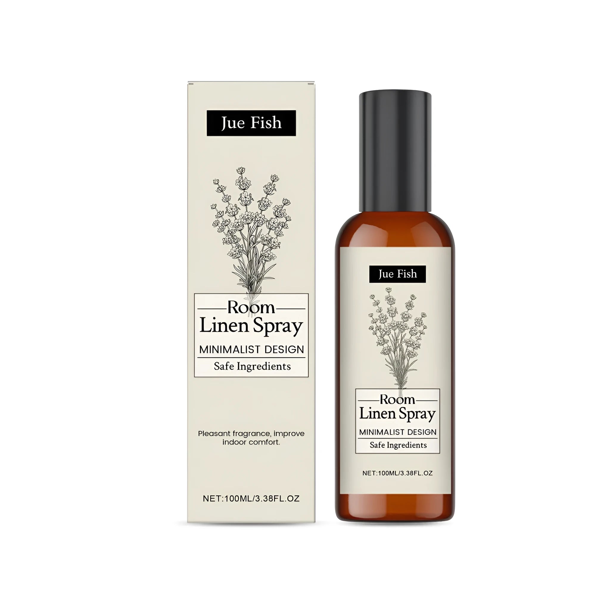 100ml indoor fragrance spray bottle with lavender flower water ingredients