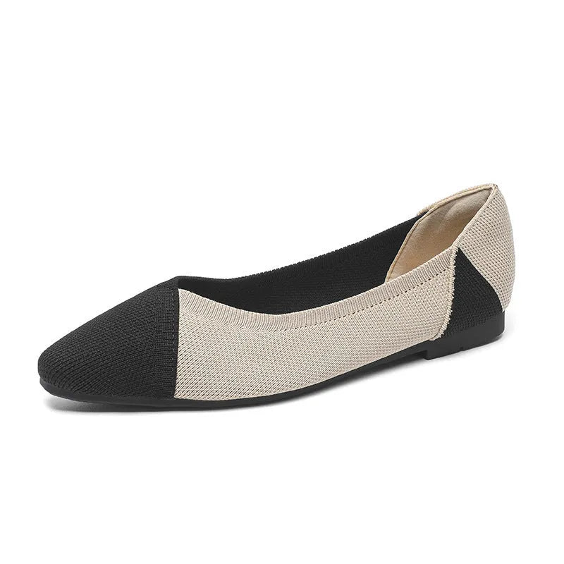 Women's flat heel Flyknit knitted shoe in a choice of six colour patterns.