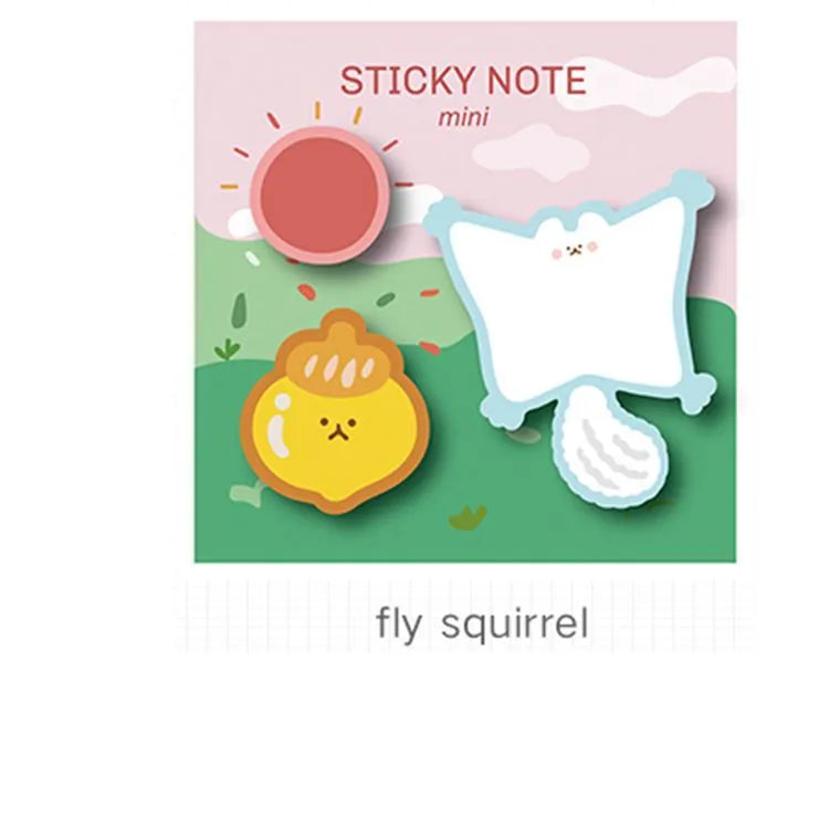 Halloween post-it notes with pumpkin patterns and trick-or-treat messages in seven colours