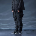 Waterproof paratrooper trousers in 100% polyester fibre with straps, thick section, sizes S to XL