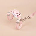 Adjustable bee-shaped cat lead with extendable rope in blue, pink, or yellow colours